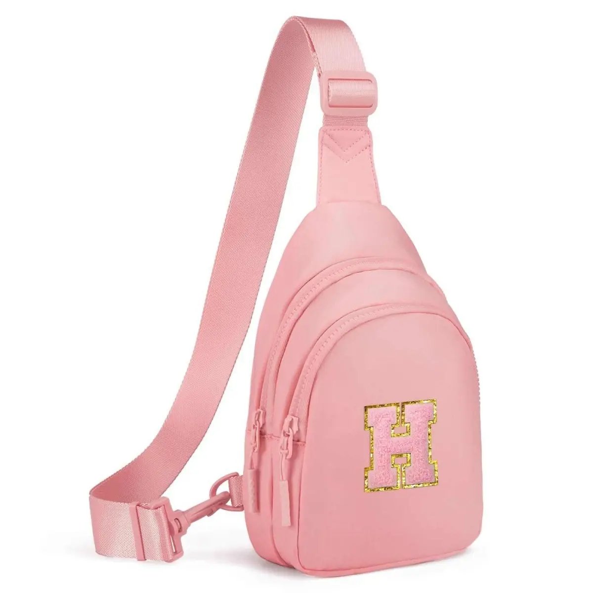 Small Initial Sling Bag Crossbody Bag Fanny Pack for Girls Women Cute Chest Bag Cross Body Bag Personalized Gift - Love Salve